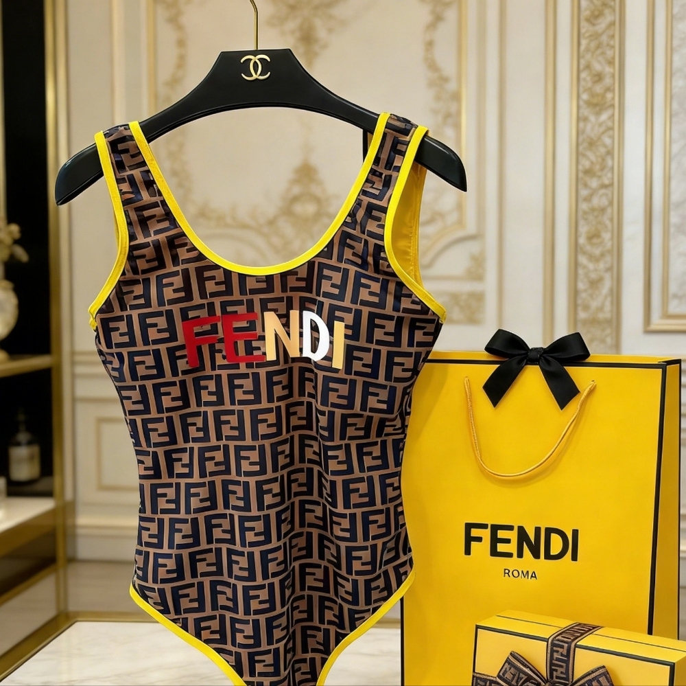 Fendi Monogram One Piece Swimsuit